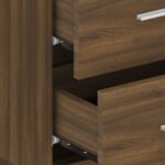 Table de chevet murale Chêne marron – Image 5