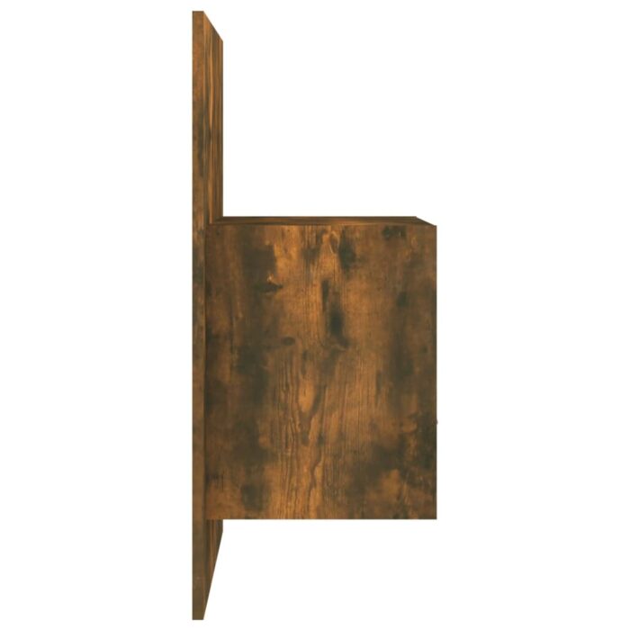 Table de chevet murale Chêne fumé – Image 5