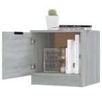 Tables de chevet 2 pcs Sonoma gris 40x39x40 cm – Image 3
