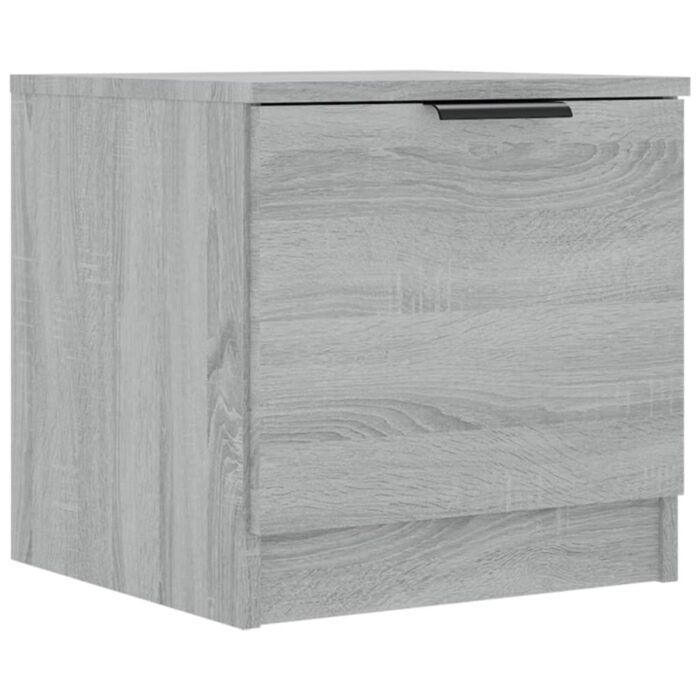 Tables de chevet 2 pcs Sonoma gris 40x39x40 cm – Image 4