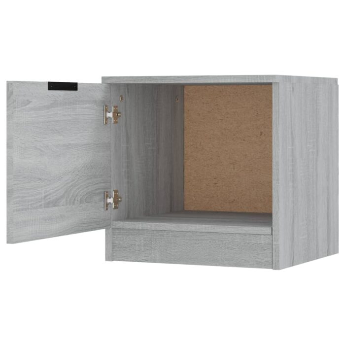 Tables de chevet 2 pcs Sonoma gris 40x39x40 cm – Image 7