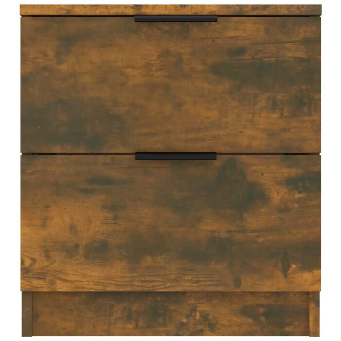 Tables de chevet 2 pcs Chêne fumé Bois d'ingénierie – Image 2
