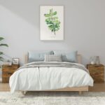 Tables de chevet 2 pcs Chêne fumé Bois d'ingénierie