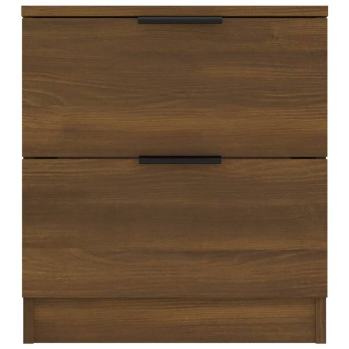 Tables de chevet 2 pcs Chêne marron Bois d'ingénierie – Image 2
