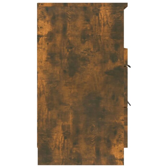 Tables de chevet 2 pcs Chêne fumé Bois d'ingénierie – Image 3