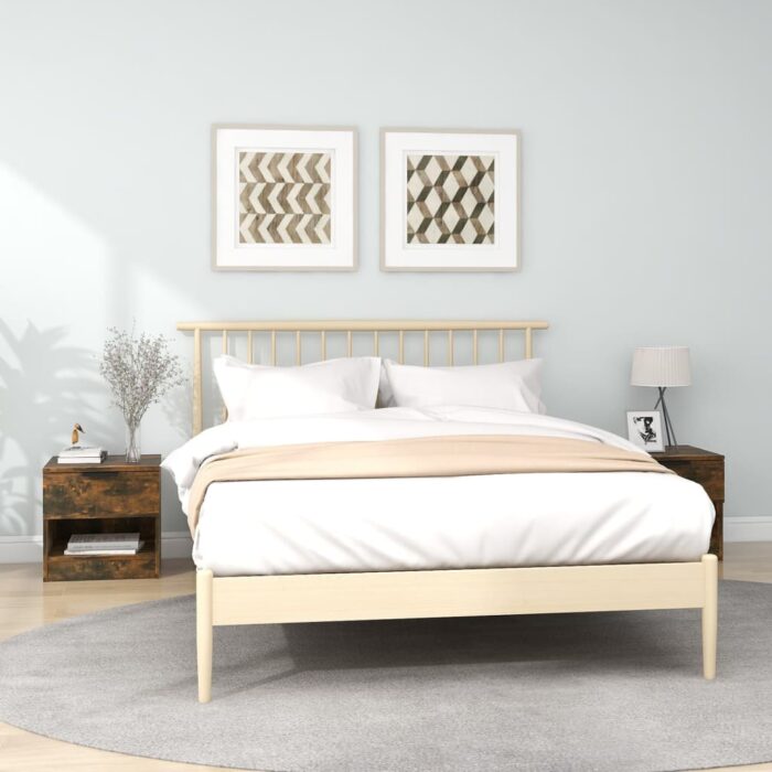 Tables de chevet 2 pcs Chêne fumé Bois d'ingénierie – Image 1