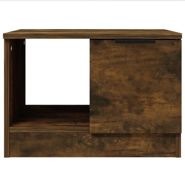 Table basse Chêne fumé 50x50x36 cm Bois d'ingénierie – Image 3