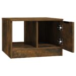 Table basse Chêne fumé 50x50x36 cm Bois d'ingénierie – Image 4
