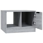 Table basse sonoma gris 50x50x36 cm bois d'ingénierie – Image 4