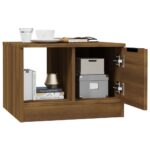 Table basse Chêne marron 50x50x36 cm Bois d'ingénierie – Image 2