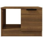 Table basse Chêne marron 50x50x36 cm Bois d'ingénierie – Image 3