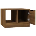 Table basse Chêne marron 50x50x36 cm Bois d'ingénierie – Image 4