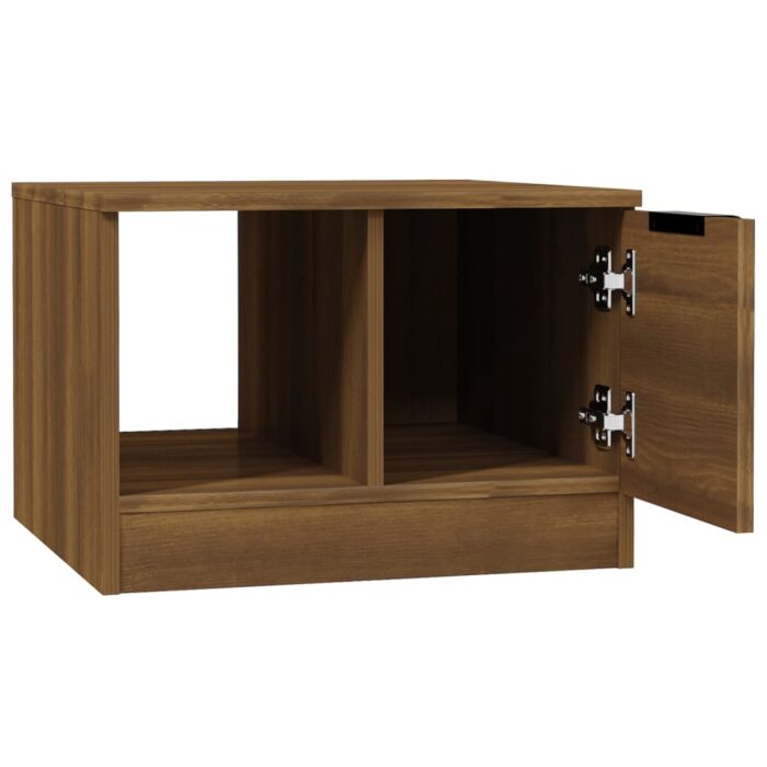Table basse Chêne marron 50x50x36 cm Bois d'ingénierie – Image 4