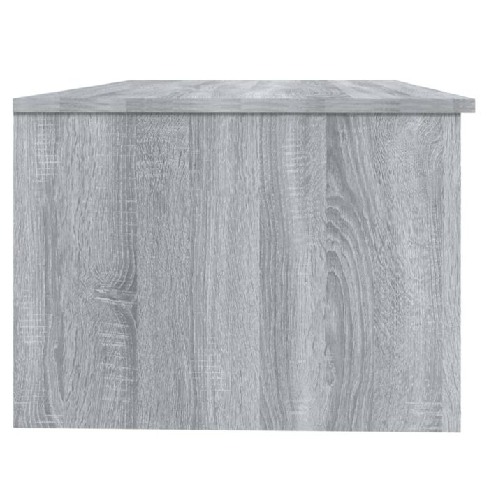 Table basse sonoma gris 102x50x36 cm bois d'ingénierie – Image 2
