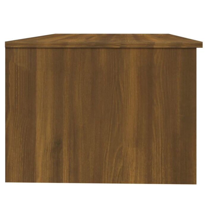 Table basse chêne marron 102x50x36 cm bois d'ingénierie – Image 2