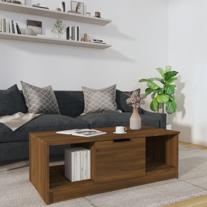 VXL8720286968277_m_en_hd_1.jpg Table basse chêne marron 102x50x36 cm bois d'ingénierie – Image 1