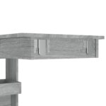 Table bar murale Sonoma gris 102x45x103,5 cm Bois d'ingénierie – Image 6