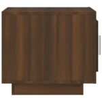 Table basse chêne marron 51x50x45 cm bois d'ingénierie – Image 2