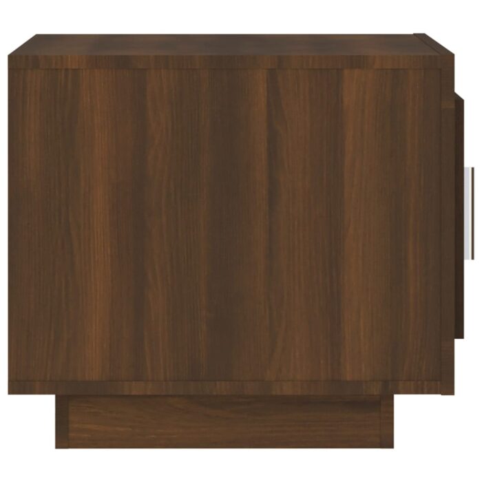 Table basse chêne marron 51x50x45 cm bois d'ingénierie – Image 2