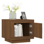 Table basse chêne marron 51x50x45 cm bois d'ingénierie – Image 6