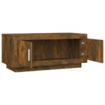 Table basse Chêne fumé 102x50x45 cm Bois d'ingénierie – Image 4