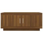 Table basse Chêne marron 102x50x45 cm Bois d'ingénierie – Image 3