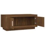 Table basse Chêne marron 102x50x45 cm Bois d'ingénierie – Image 4