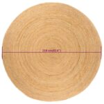 Tapis Jute tressé 210 cm Rond – Image 5