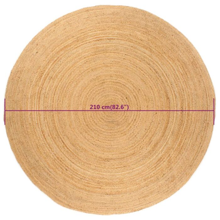 Tapis Jute tressé 210 cm Rond – Image 5
