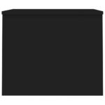 Table basse noir 80x50,5x41,5 cm bois d'ingénierie – Image 3