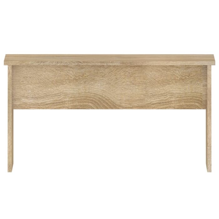 Table basse chêne sonoma 80x50,5x41,5 cm bois d'ingénierie – Image 2
