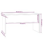Table basse chêne sonoma 80x50,5x41,5 cm bois d'ingénierie – Image 7