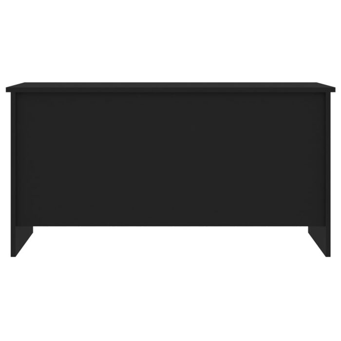 Table basse noir 102x55,5x52,5 cm bois d'ingénierie – Image 2