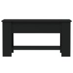 Table basse noir 101x49x52 cm bois d'ingénierie – Image 2