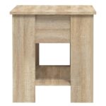 Table basse chêne sonoma 101x49x52 cm bois d'ingénierie – Image 3