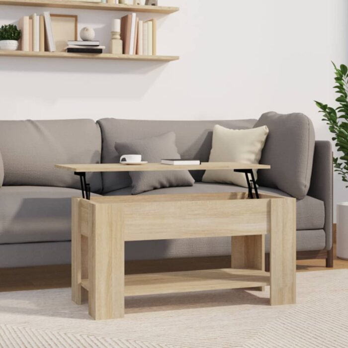 VXL8720286971277_m_en_hd_1.jpg Table basse chêne sonoma 101x49x52 cm bois d'ingénierie – Image 1