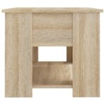 Table basse chêne sonoma 79x49x41 cm bois d'ingénierie – Image 5