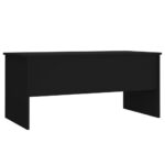 Table basse noir 102x50,5x46,5 cm bois d'ingénierie – Image 3