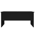 Table basse noir 102x50,5x46,5 cm bois d'ingénierie – Image 4