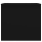 Table basse noir 102x50,5x46,5 cm bois d'ingénierie – Image 5