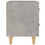 Table de chevet Gris béton 40x35x47,5 cm – Image 2