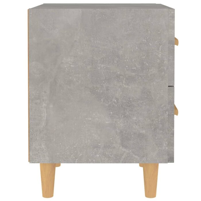 Table de chevet Gris béton 40x35x47,5 cm – Image 2