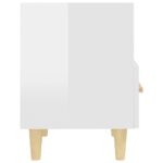 Tables de chevet 2 pcs blanc brillant 40x35x47 cm – Image 5