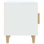 Tables de chevet 2 pcs Blanc Bois d'ingénierie – Image 3
