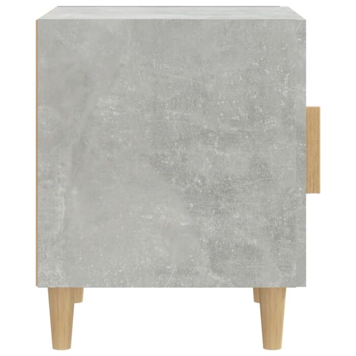 Table de chevet Gris béton Bois d'ingénierie – Image 2