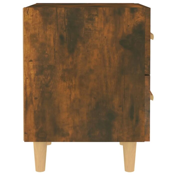 Table de chevet Chêne fumé 40x35x47,5 cm – Image 2