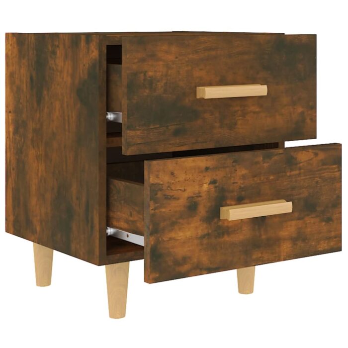 Table de chevet Chêne fumé 40x35x47,5 cm – Image 3