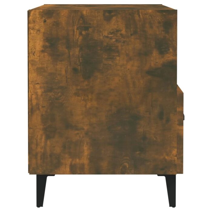 Tables de chevet 2 pcs Chêne fumé Bois d'ingénierie – Image 3