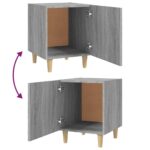 Tables de chevet 2 pcs Sonoma gris Bois d'ingénierie – Image 5