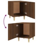 Tables de chevet 2 pcs Chêne marron Bois d'ingénierie – Image 5